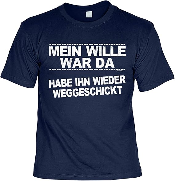 Couchmuffel Urlaub Sprüche TShirt Mein Wille war da Habe ihn