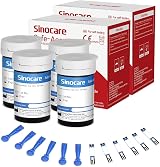 sinocare Safe-Accu Diabetes Test Strips 100 No Code Lancing Devices