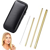 TOPBOMED Singing Straws Vocal Straw for Singers(Golden) | Vocal Trainer for Voice Healing Aid and Vocal Training