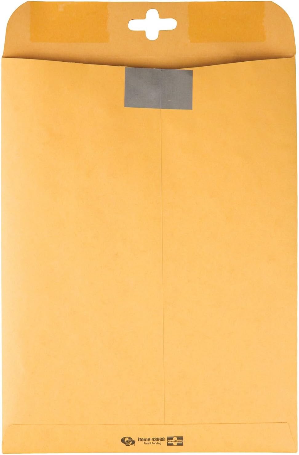 Quality Park 9 x 12 Postage Saving ClearClasp Envelopes, with Reusable Redi-Tac Closure & Gummed Flap, 28 lb Kraft Paper, 100 per Box (QUA43568) : Office Products