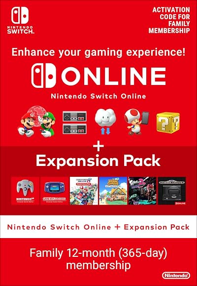 Nintendo Switch Online Expansion Pack Family Membership - Standard (Download
