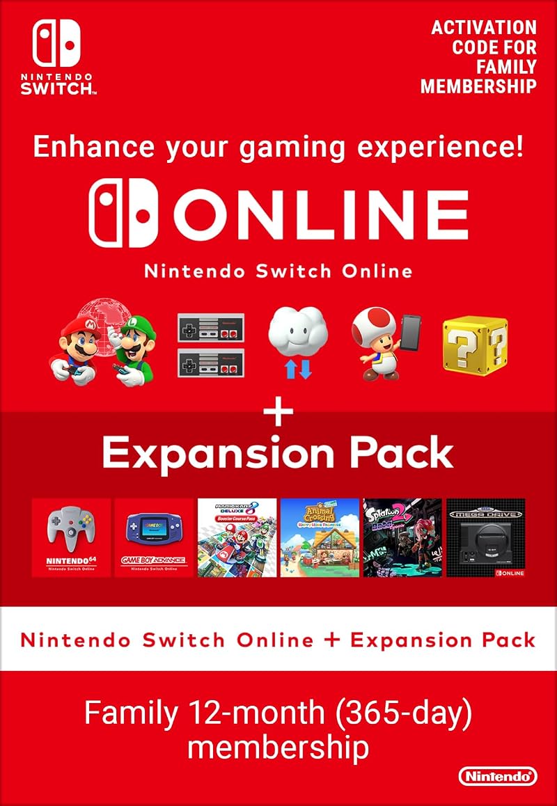 Nintendo Switch Online Expansion Pack Family Membership - Standard (Download