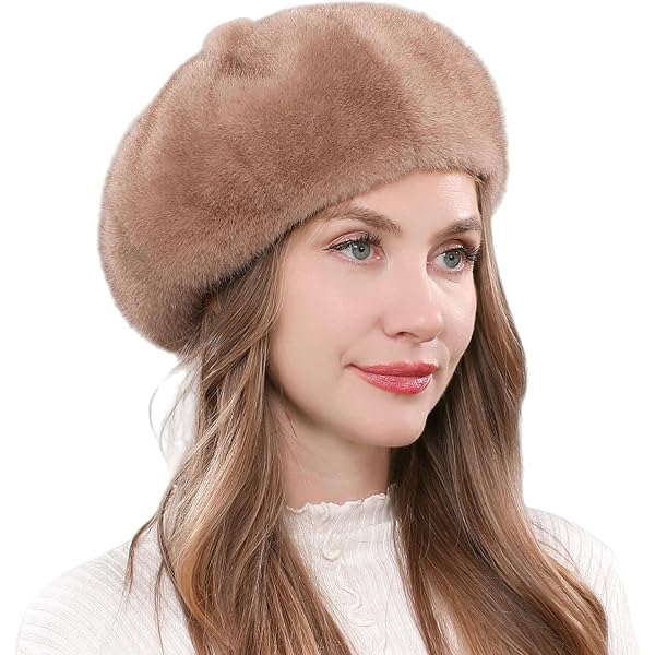 6856 Solid Color Angora French Beret Furry Artist Flat Winter Hat (as1, ililily Solid Color Angora French Beret Furry Artist Flat  main image 4