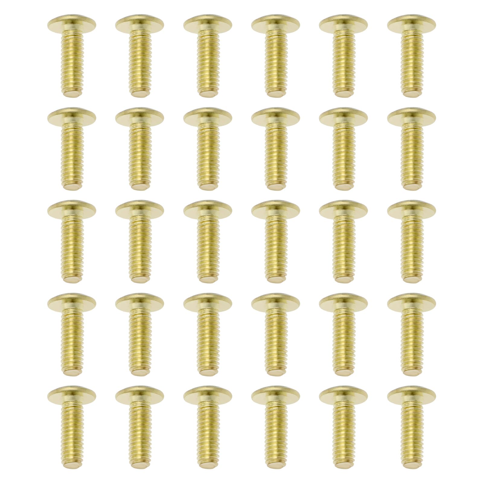 OTOTEC 30Pcs M4 Brass Screws 12mm Cross Pan Head Fastening Screws for Ceramic Valve Furniture Office Equipment Faucet Valve Core