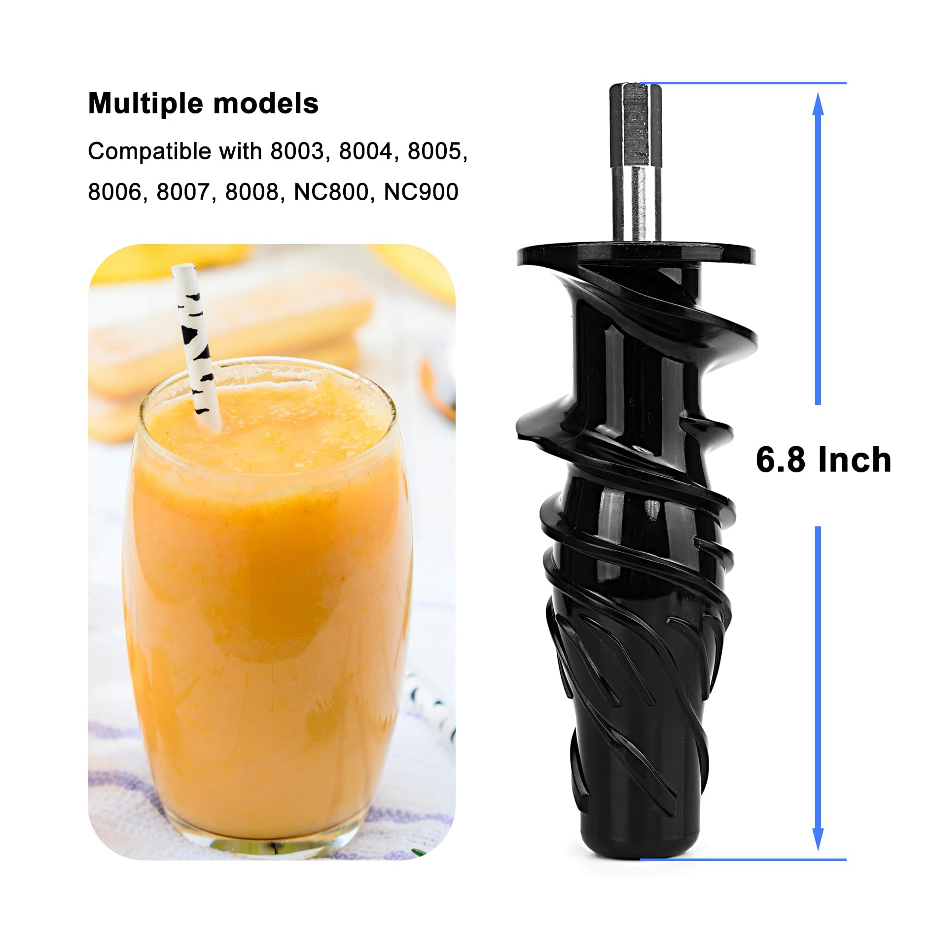 DEENGK 8006 8003 8008 8005 8004 Juicer Replacement Parts, 8006 Juicer Auger Replacement Parts for Masticating Juicers