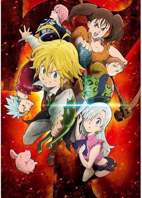 Amazon Co Jp Dgsjh 1000ピースジグソーパズル七つの大罪木製パズルアニメ漫画diyジグソーパズル 減圧教育ゲーム楽しいおもちゃギフト家族の友人アニメ ホーム キッチン