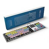 KB Covers Pro Tools Keyboard for Mac, Backlit Aluminum, USB-C Wired | 150+ Color-Coded Audio Editing Shortcut Keys, macOS US Layout, Plug and Play, for Music Producers and Engineers