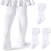Coziwill Socks Baby Tights Non Slip Toddler Stockings Tights with Grippers Seamless Soft Cotton Knit Leggings Newborn