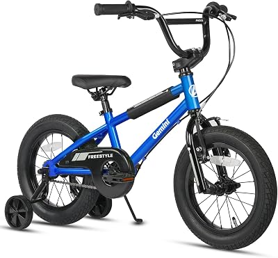 AVASTA 12 Inch Kids Bike Beiginner with Bell and Stabilisers Sky Blue