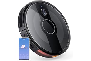 Robot Vacuum Cleaner, Super-Thin, Strong Suction,Works with Alexa,Quiet, Self-Charging Robotic Vacuum Cleaner, Cleans Hard Fl