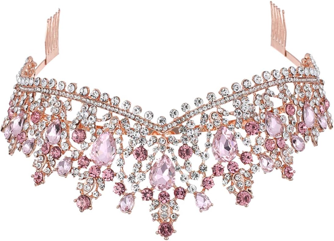 Minkissy Women Tiara with Comb - Image 5