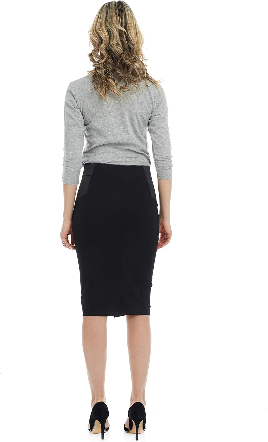 ESTEEZ Womens Ponte Stretch Below Knee Length – Office Pencil Skirt - Charlotte at  Women’s Clothing store