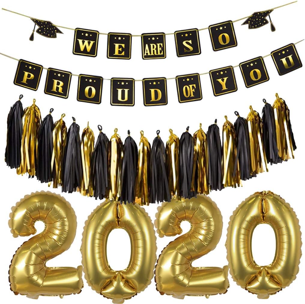 Best Offer Zcuhen Congrats Class Of 2020 Banner We Are So Proud Of You 2020 Graduation Decorations Balloons Props Banner Bunting Paper Tassel Set Classy Graduation Decorations Supplies Home Kitchen In