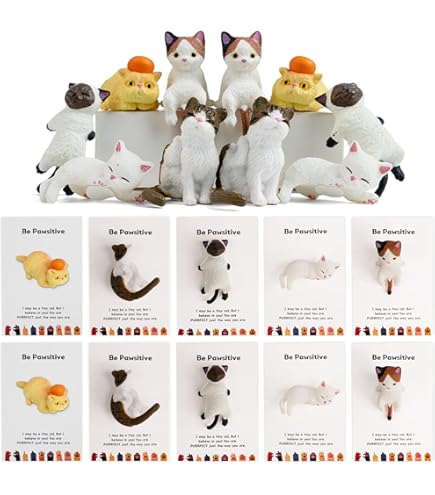 7 Sets Pocket Hug Rabbit Tokens - Mini Resin Animals With Positive Cards Emotional Support Gifts