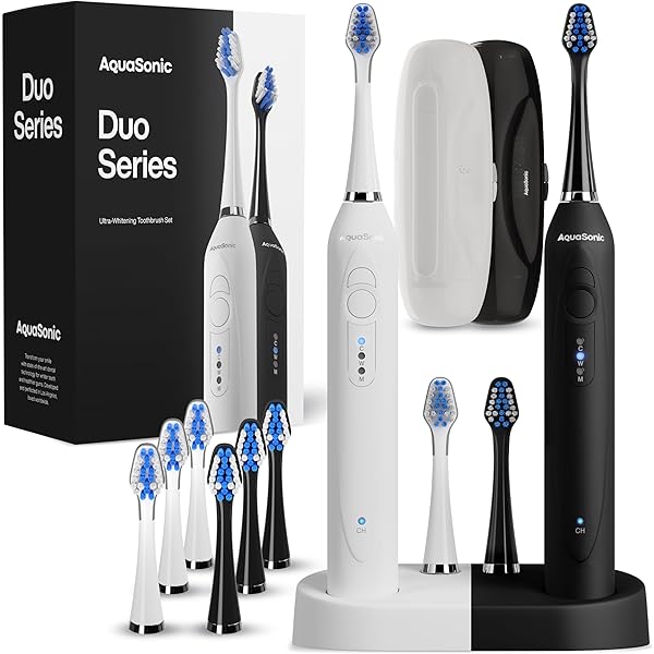 AQUASONIC DUO – DUAL HANDLE ULTRA WHITENING 40,000...