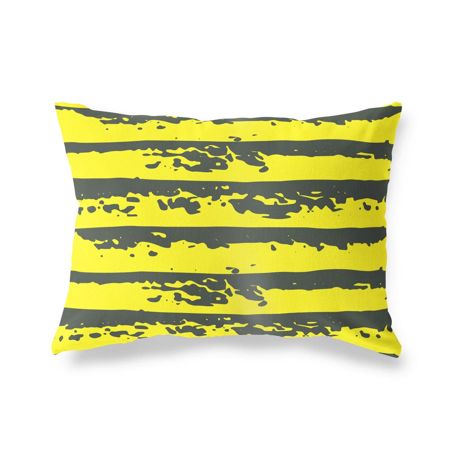 Bonamaison Decorative Cushion Cover Neon Yellow & Fume, Throw Pillow Covers, Home Decorative Pillowcases for Livingroom, Sofa, Bedroom, Size: 35x50 Cm - Designed and Manufactured in Turkey