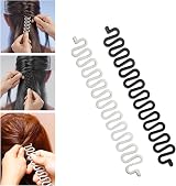 Rowwait 2Pcs French Hair Braiding Tool DIY Hair Styling Clip Fishbone Black view 3
