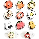 9 PCS Cute Chip Clips Food Bag Clip Set, Food Shaped Bag Clips Funny Kitchen Snack Bag Sealer, Acrylic Chip Clip for Airtight