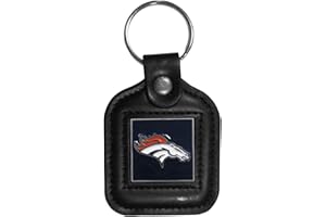 Siskiyou Sports NFL unisex-adult Square Leather Key Chain