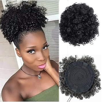 Amazon Com Xiaoliangyiyz Afro Puff Kinky Curly African American