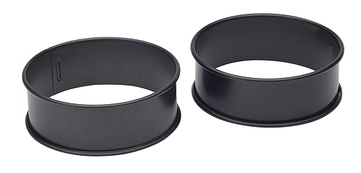 Kitchen Craft Pochierringe, antihaftbeschichtete Eierringe, 2er-Set