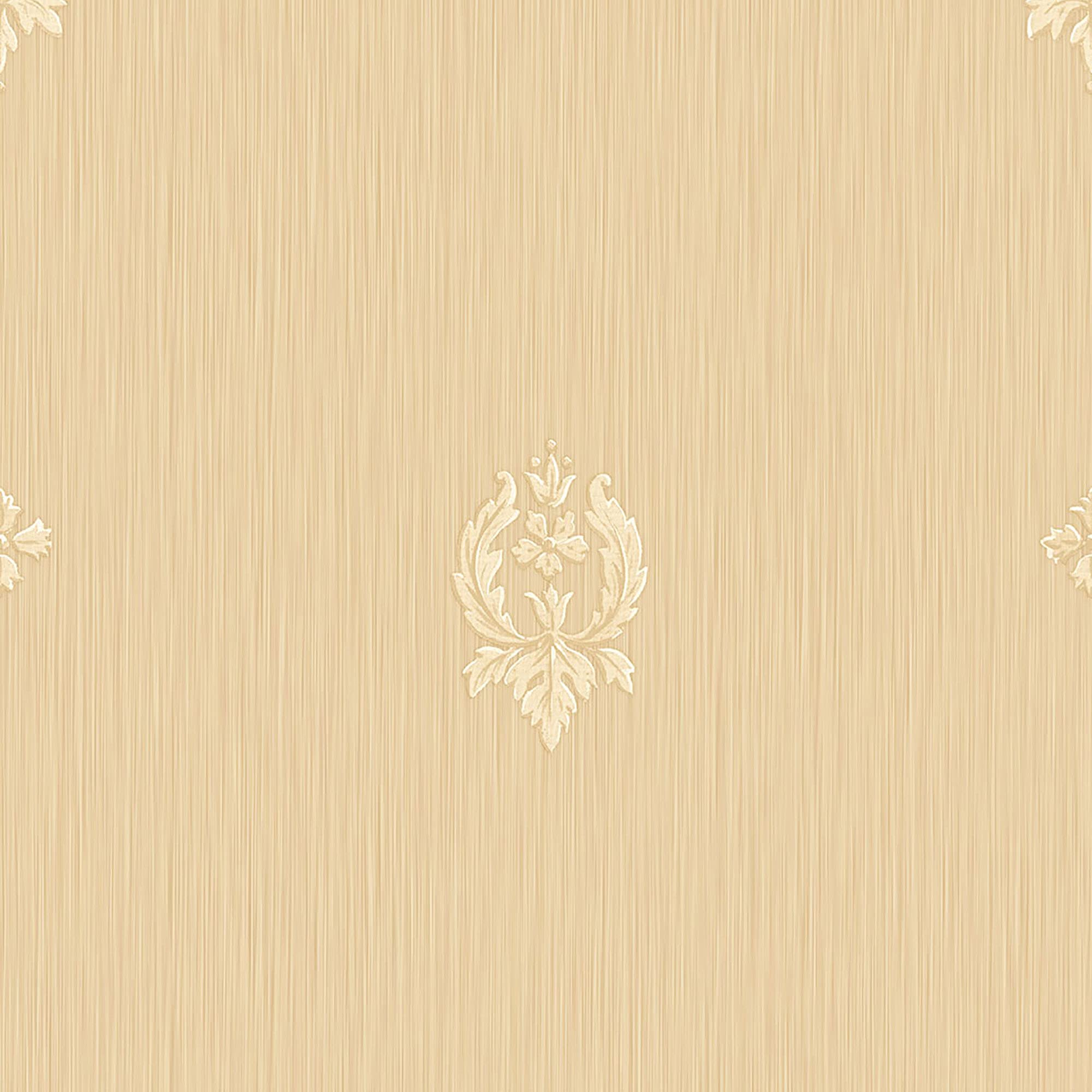 Galerie 47612 Ornamenta 2 Intricate Medallion Wallpaper, Gold/Cream, 10m x 53cm
