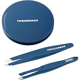 Tweezerman Brow &amp; Grooming Set - Mirror, Slant Tweezer, Travel Tweezerette