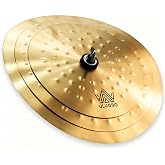ULUOBO 9"/11"/13" 3-Piece Clap Stack Cymbal | Cymbal Stack with Hammer Marks, Smack Stack Cymbals for Drum Kits