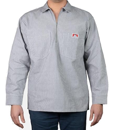 Amazon.com: Ben Davis Adult's Striped SS Work Shirts (Large