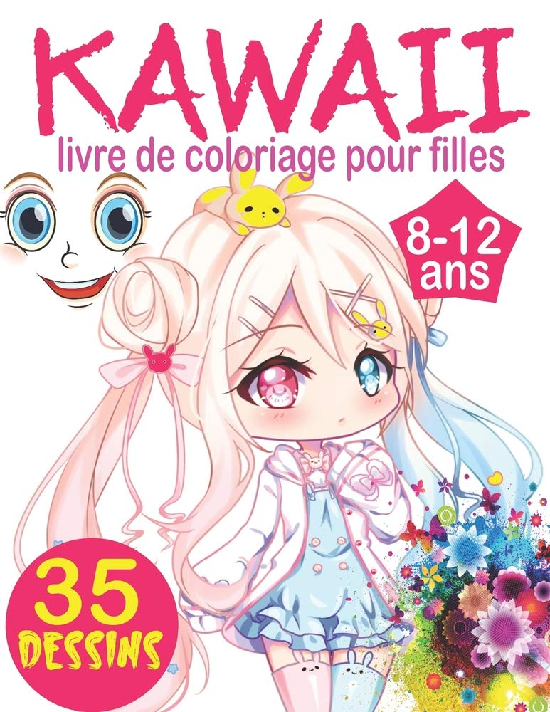 Kawaii Livre De Coloriage Pour Filles 8 12 Ans Livre De Coloriage Pour Les Filles Avec Des Dessins Super Mignons De Kawaii Anime Et Manga A Colorier Coloriage Kawaii Ado Livre