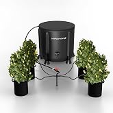MARS HYDRO Auto Drip Irrigation Kits with 13 Gallon Foldable Bucket | 24W Upgraded Water Pump, 8 Drip Emitters, Garden Watering System for Grow Tent Indoor, Lawn, Greenhouse, Yard