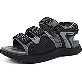 KuaiLu Mens Hiking Sandals with Arch Support Orthopedic Walking Recovery Sandals for Plantar Fasciitis Open Toe Summer Athletic Sport Comfortable Cushion Breathable Outdoor Water Sandals Size7-13