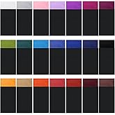 Xuhal 21 Pcs Prefolded Pocket Squares for Men Flat Polyester Rectangular Pocket Square Masculine Suit Handkerchief on Card, 21 Colors