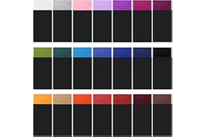 Xuhal 21 Pcs Prefolded Pocket Squares for Men Flat Polyester Rectangular Pocket Square Masculine Suit Handkerchief on Card, 21 Colors