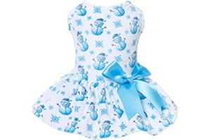 CuteBone Velvet Dog Dresses Christmas for Small Dogs, Stylish & Soft Fabric, Comfortable Fit for Everyday Wear, Perfect for Special Occasions NCVA22M