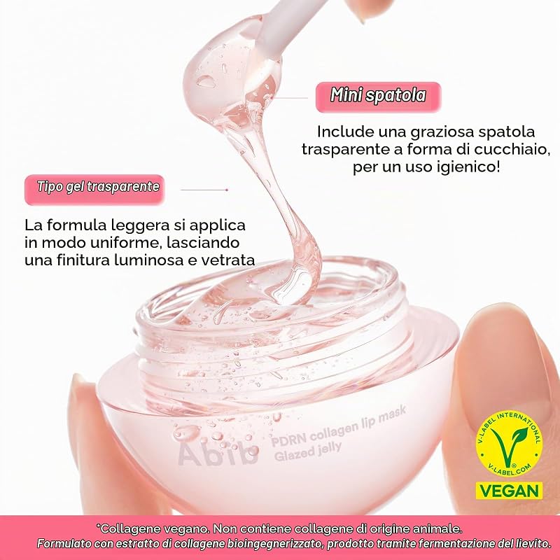 Al Collagene Pdrn Glazed Jelly, Balsamo Per Labbra, Maschera Per Dormire Durante La Notte, Trattamento Idratante Per Labbra Screpolate E Secche, 0,38 Fl Oz — foto 8 di 8