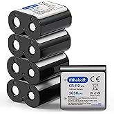 Mihobatt 5-Pack CR-P2 Battery, 6V 1650mAh Lithium Replacement for 223A, DL223A, EL223AP, and 2CR-P2