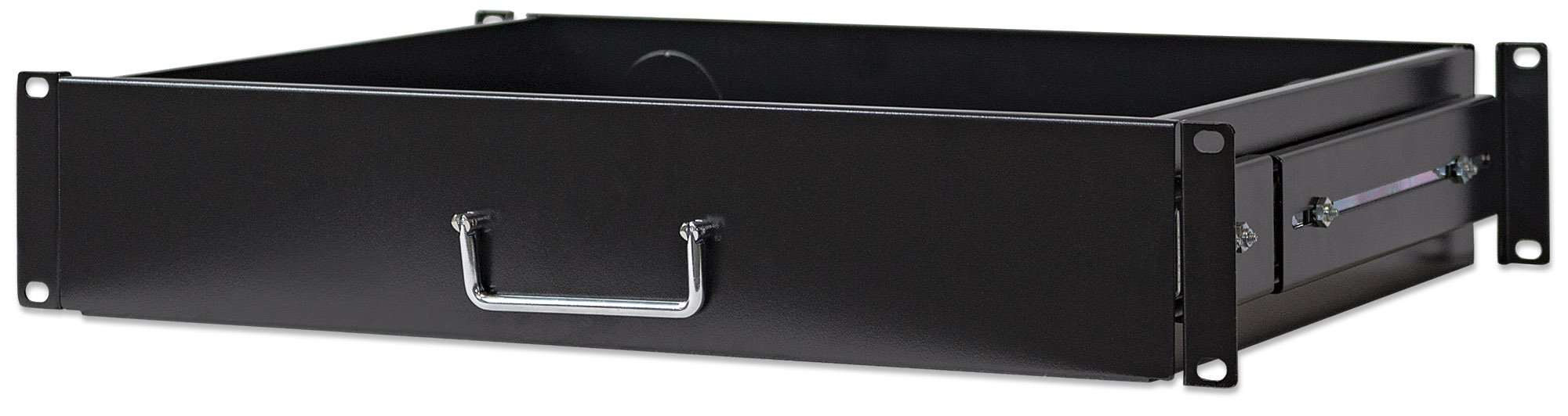 Intellinet 19 Inch Drawer Shelf, 2U, Shelf Depth 350 mm, Black