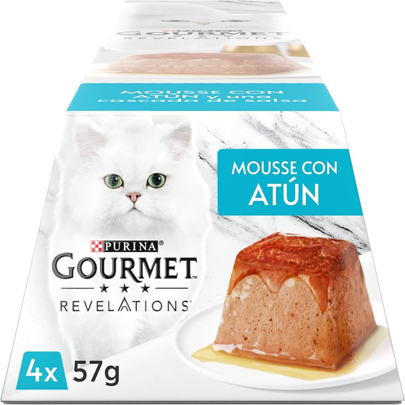 Mousse Revelations com molho de atum ração húmida para gatos 24x57 g
