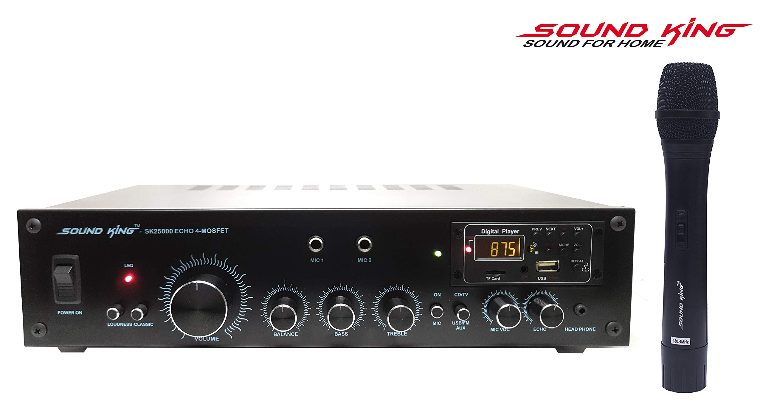 Sound King SK25000 Echo Bluetooth Karaoke 2CH Mixer Amplifier With