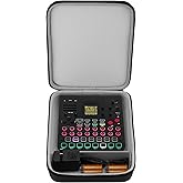 GEEKRIA Audio Interface Carrying Case, Compatible with SONICWARE Lofi-12 XT/Limited Retro Color/CyDrums/SmplTrek, EVA Hard Shell Portable Travel Bag (Dark Gray)