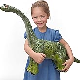 YONGJULE Big Brachiosaurus 32 inch, Dinosaur Toys for Kids 3-5, Large Inflatable Dinosaur Toys for Kids Toddler Dino Party Favors, Birthday Gifts for Boys Girls (Green)