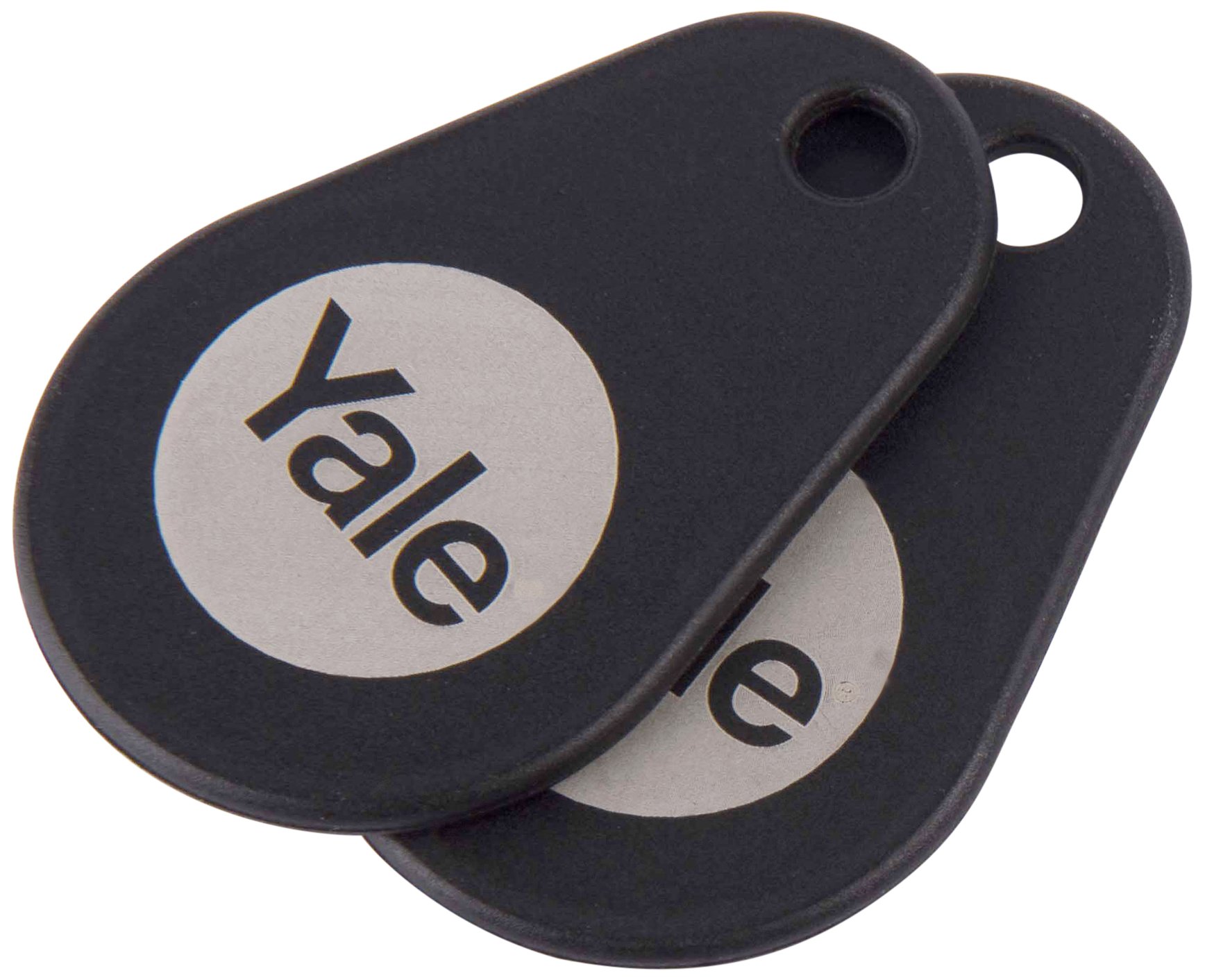 Yale P-YD-01-CON-RFIDT-BL Smart Door Lock Key Tags, Black, 2 Count (Pack of 1), One Size