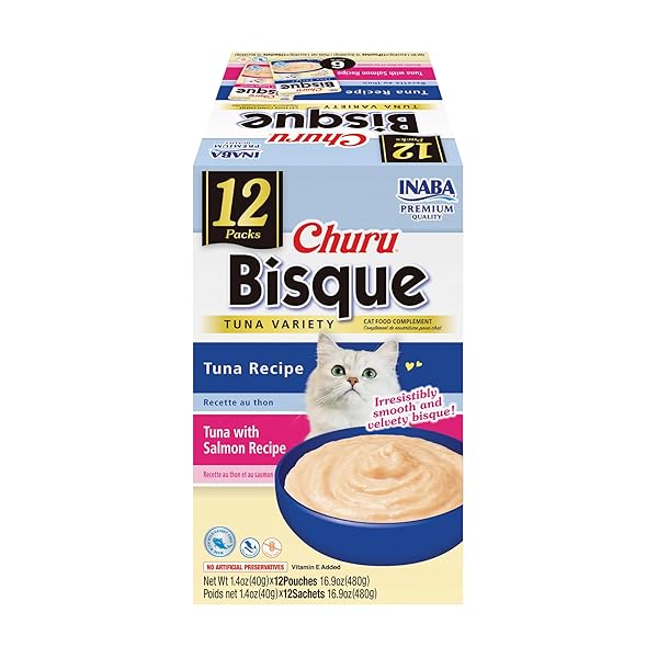 INABA CHURU BISQUE FOR CATS, CREAMY LICKABLE PURÉE...
