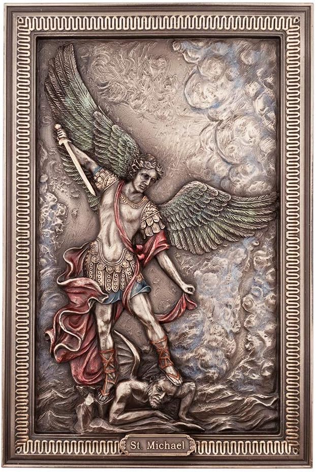 Studio Collection St. Michael The Archangel Wall Plaque