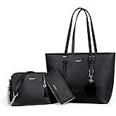 TANTOMI Tote Bags for Women Purses and Handbags Shoulder Bags Top Handle Satchel Purses 3pc for Work Travel