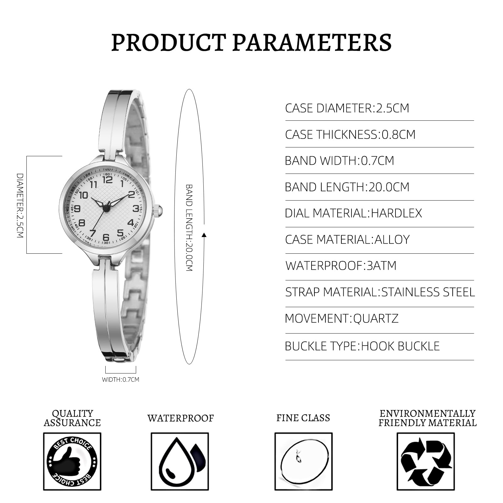 Women's Wrist Quartz Watches Bracelet Watch,Reloj para Mujer Small Dainty Watch for Women Christmas Gifts