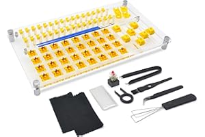 YIMAGUJRX RUNJRX 32 Switch Station, Acrylic Lube Kit for Custom Gaming Keyboard (10Pcs)