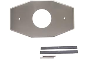 Westbrass A503-07 One-Hole Remodel Cover Plate for Mixet Bathtub and Shower Valves, Satin Nickel