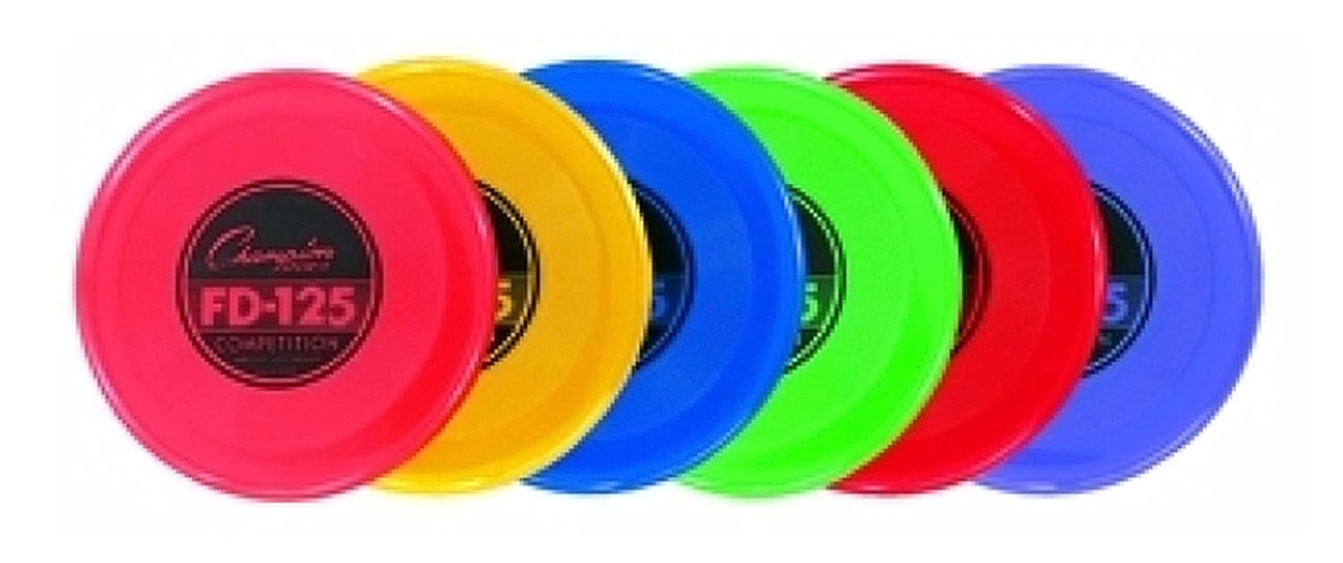125 g Champion Sports Plastic Flying Disc Assorted Colors FD125 Outdoor Games & Activities